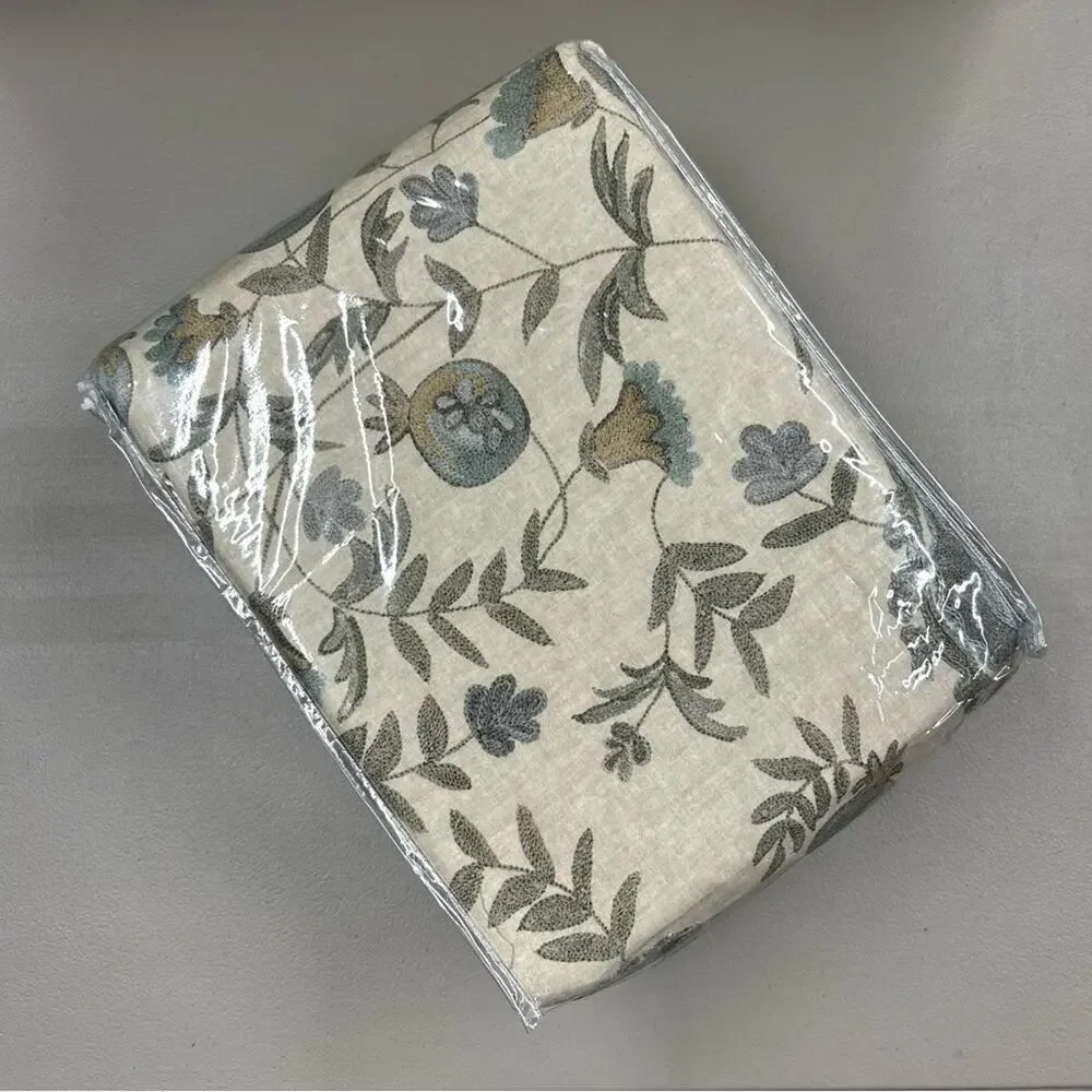 Pottery Barn Lilah Suzani Duvet Cover King / Cal King Floral Embroidered NEW